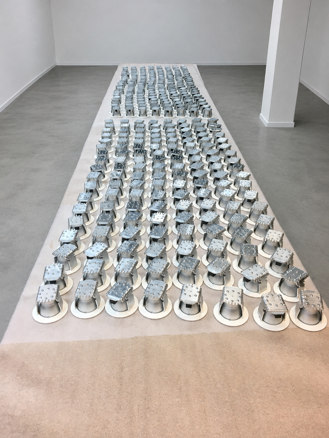 Serie verlichte armaturen na assemblage